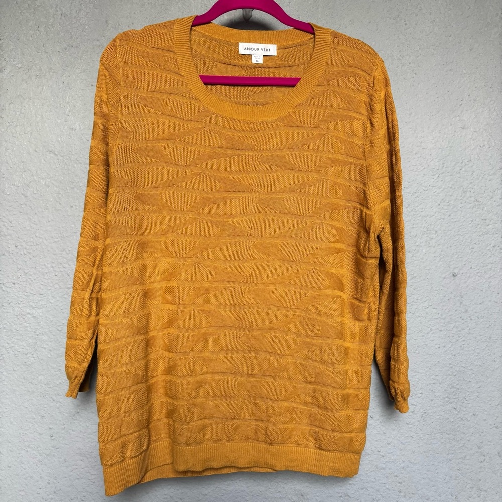 Amour Vert Golden Crew Neck Sweater